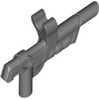 Minifigure, Weapon Gun, Blaster with Clip Dark Bluish Gray