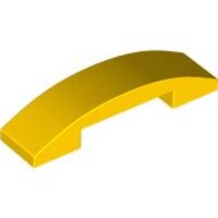 Slope, Curved 4x1x2/3 Double Yellow