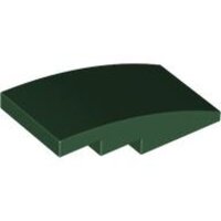Slope, Curved 4x2 Dark Green