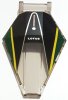 Windscreen 6x4x1 Hexagonal with Bar Handle with LOTUS, Silver and Yellow Lines, Black and Dark Green Panels Pattern Trans-Brown