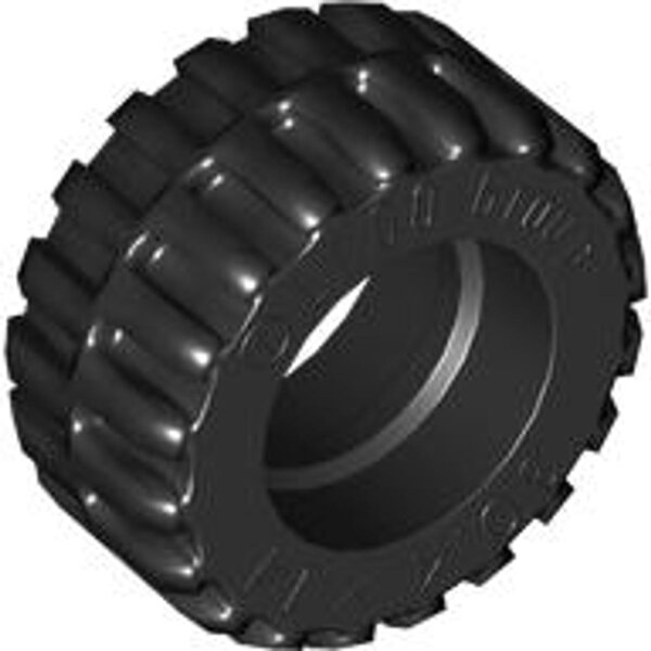 Tire 30.4x14 Offset Tread - Band Around Center of Tread Black