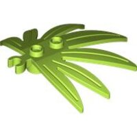 Plant Leaves 6x5 Swordleaf with Open O Clip Thick Lime