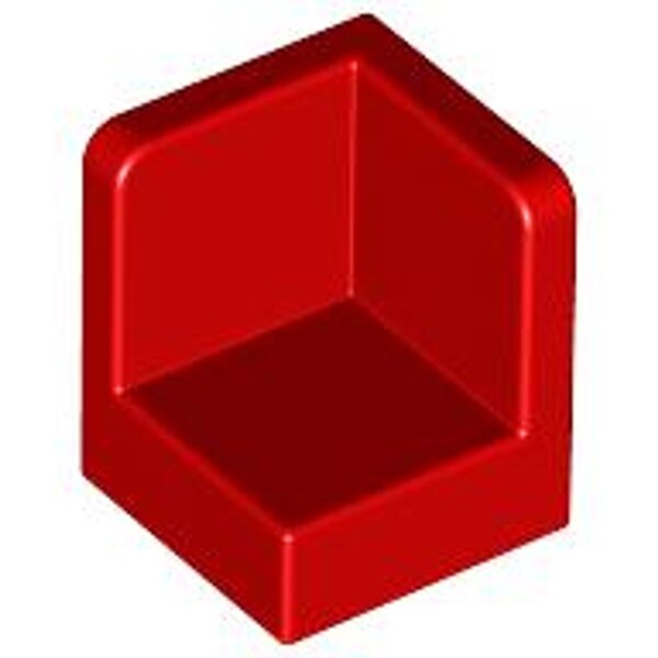 Panel 1x1x1 Corner Red