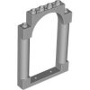 Door, Frame 1x6x7 Arched with Notches and Rounded Pillars Light Bluish Gray