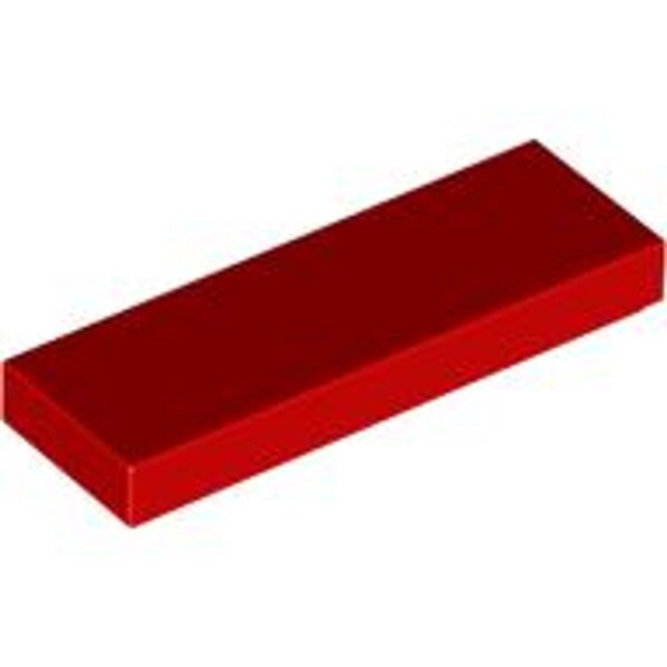 Tile 1x3 Red