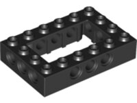 Technic, Brick 4x6 Open Center Black