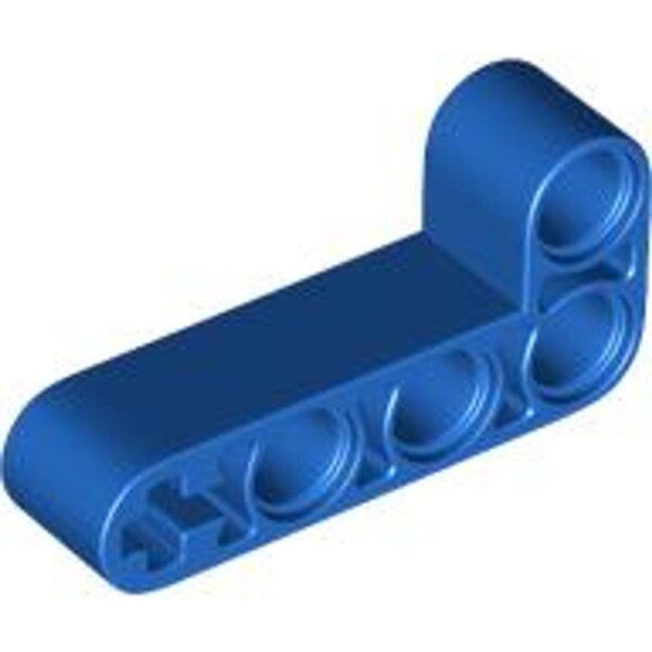 Technic, Liftarm, Modified Bent Thick L-Shape 2x4 Blue