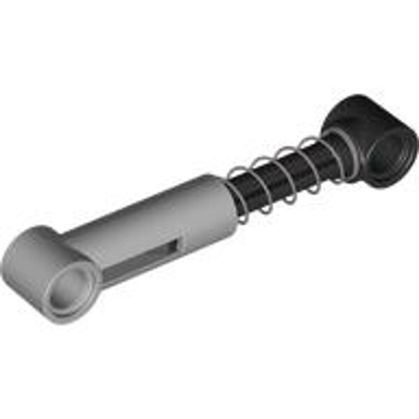Technic, Shock Absorber 6.5L with Black Piston Rod - Soft Spring, Standard Coils Light Bluish Gray