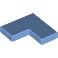 Tile 2x2 Corner Medium Blue