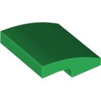 Slope, Curved 2x2x2/3 Green