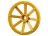 Wheel Wagon Large 33mm D., Hole Notched for Wheels Holder Pin Pearl Gold
