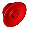 Train Wheel Small, Hole Notched for Wheels Holder Pin Red