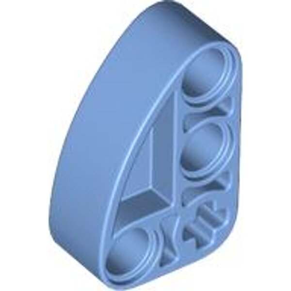 Technic, Liftarm, Modified L-Shape Quarter Ellipse Thick 2x3 Medium Blue