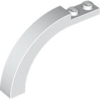 Arch 1x6x3 1/3 Curved Top White