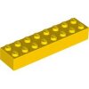 Brick 2x8 Yellow
