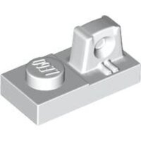 Hinge Plate 1x2 Locking with 1 Finger on Top White