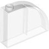 Slope, Curved 4x1x2 2/3 with Stud Trans-Clear