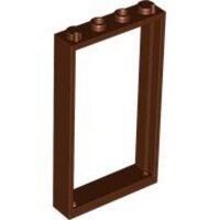 Door, Frame 1x4x6 with 2 Holes on Top and Bottom Reddish...