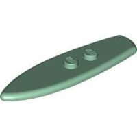 Minifigure, Utensil Surfboard Standard Sand Green