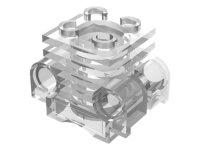 Technic Engine Cylinder with Side Slots Trans-Clear