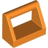 Tile, Modified 1x2 with Bar Handle Orange