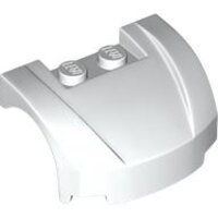 Vehicle, Mudguard 3x4x1 2/3 Curved Front White