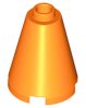 Cone 2x2x2 - Open Stud Orange