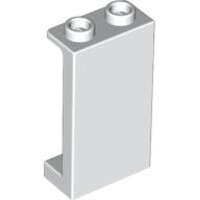Panel 1x2x3 with Side Supports - Hollow Studs White