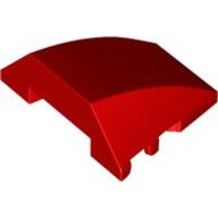 Wedge 4x3 Triple Curved No Studs Red