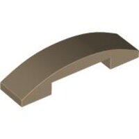 Slope, Curved 4x1x2/3 Double Dark Tan