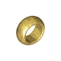 Minifigure, Utensil Ring 1x1 Chrome Gold