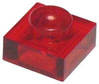 Plate 1x1 Trans-Red