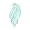 Wave Rounded Straight Single with Small Pin End (Candle Flame) Trans-Light Blue
