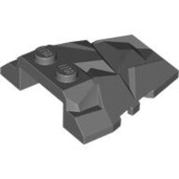 Wedge 4x4 Fractured Polygon Top Dark Bluish Gray