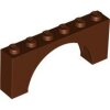 Arch 1x6x2 - Medium Thick Top without Reinforced Underside Reddish Brown