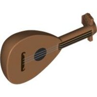 Minifigure, Utensil Musical Instrument, Lute with Dark...