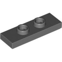 Plate, Modified 1x3 with 2 Studs (Double Jumper) Dark...