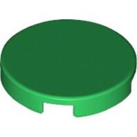Tile, Round 2x2 with Bottom Stud Holder Green
