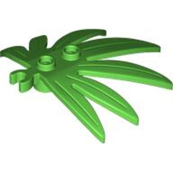 Plant Leaves 6x5 Swordleaf with Open O Clip Thick Bright Green