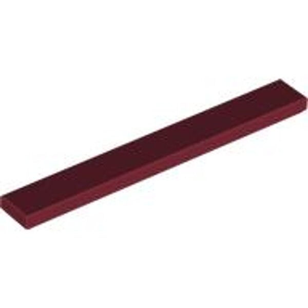 Tile 1x8 Dark Red