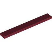 Tile 1x8 Dark Red