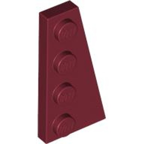 Wedge, Plate 4x2 Right Dark Red