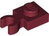 Plate, Modified 1x1 with Open O Clip Thick (Vertical Grip) Dark Red