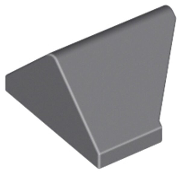 Slope 45 2x1 Double / Inverted with Bottom Stud Holder Dark Bluish Gray
