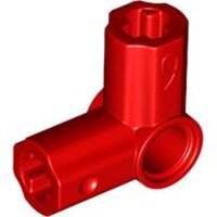 Technic, Axle and Pin Connector Angled #6 - 90 degrees Red