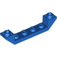 Slope, Inverted 45 6x1 Double with 1x4 Cutout Blue