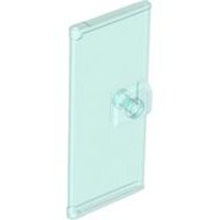Door 1x3x6 with Stud Handle Trans-Light Blue