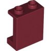 Panel 1x2x2 with Side Supports - Hollow Studs Dark Red