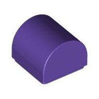 Slope, Curved 1x1x2/3 Double Dark Purple