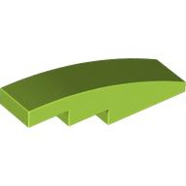 Slope, Curved 4x1 Lime